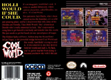 Cool World (USA) box cover back